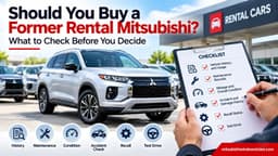 Buying a Former Rental Mitsubishi? Check These Before You Decide