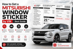 How to Get a Mitsubishi Window Sticker by VIN